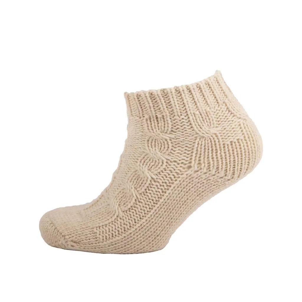 Aran Cable Chunky Ankle Socks