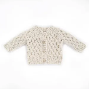 Baby Fisherman Knit Cardigan Sweater