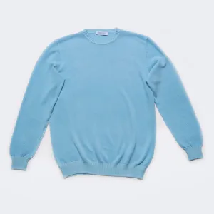 Bahamas Waffle Sweater-Sky Blue