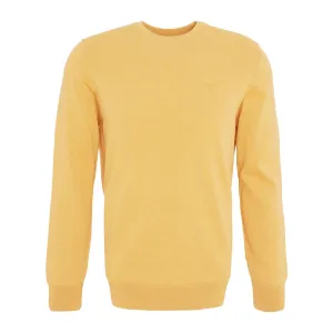 Barbour Pima Cotton Crew Neck Knit Honey Gold