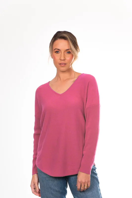 Bridge & Lord - Princess V Pullover Chateau Rose