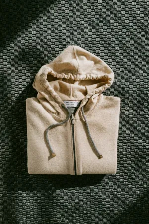 Cashmere Zip-up Hoodie