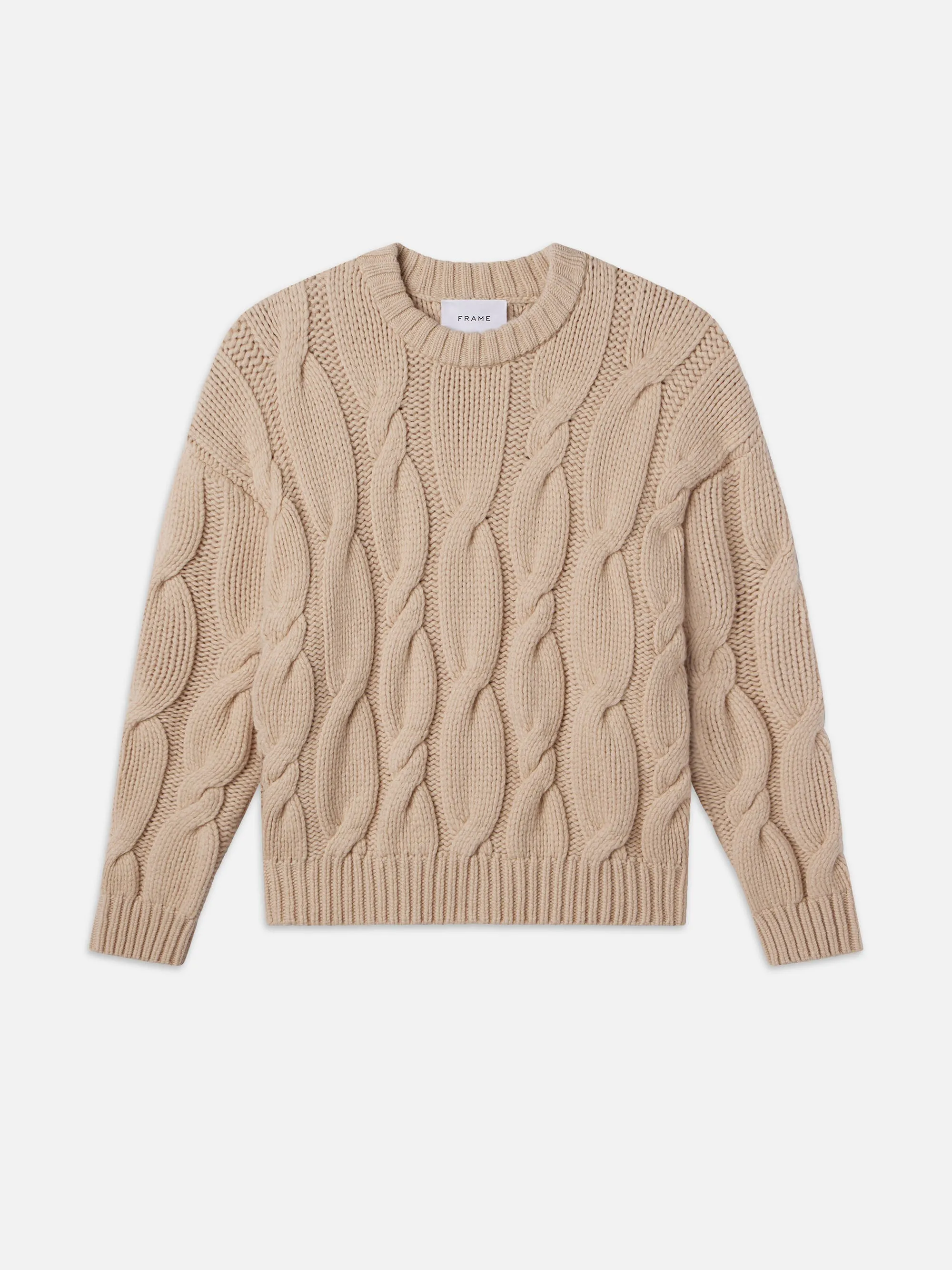 Chunky Cable Sweater -- Natural