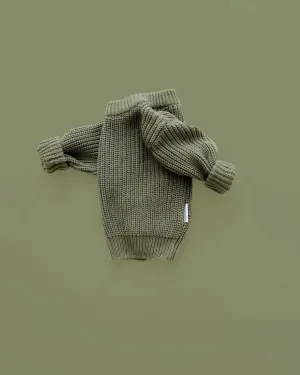 Chunky Knit Sweater - Green