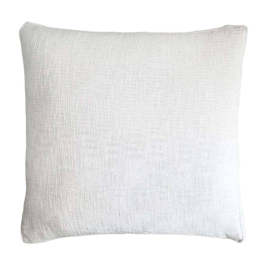 Chunky Knit White Euro Sham by Kevin O'Brien Studio