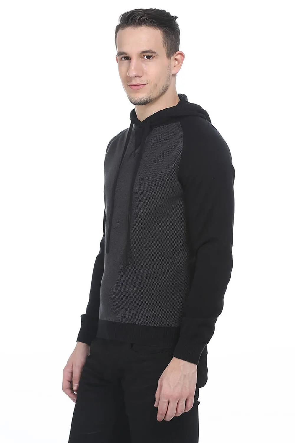 Comfort Fit Hooded Mens Sweater