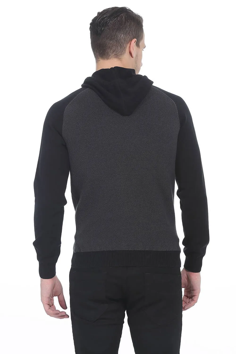 Comfort Fit Hooded Mens Sweater