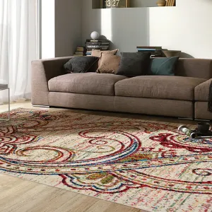 Cream Flower Rug - Georgia