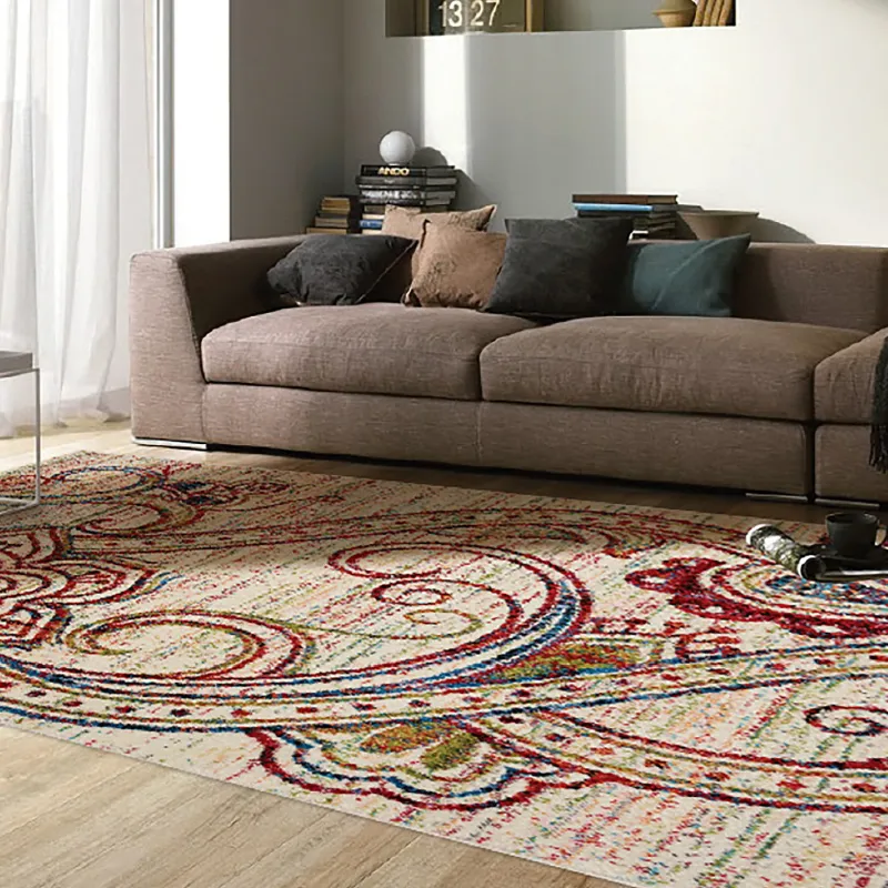 Cream Flower Rug - Georgia