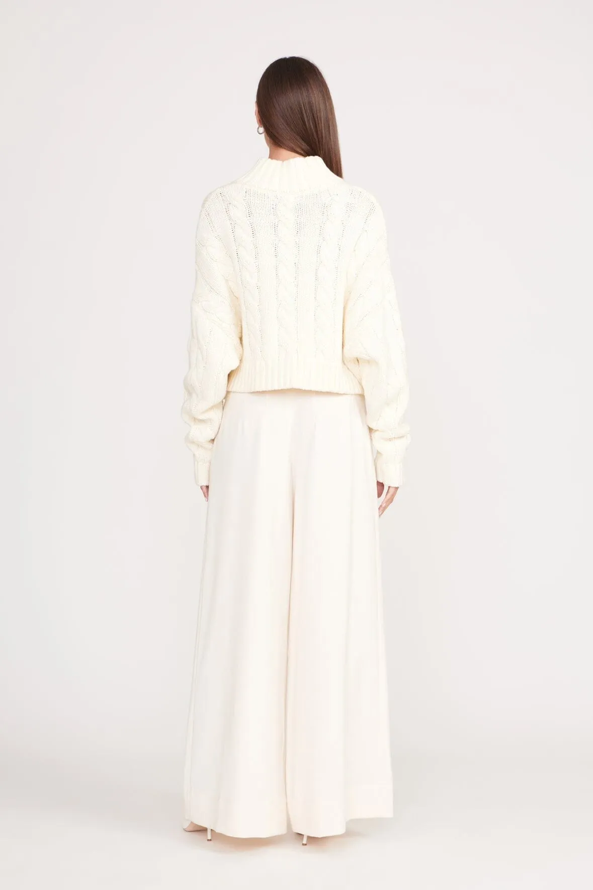 CROPPED HAMPTON SWEATER | IVORY