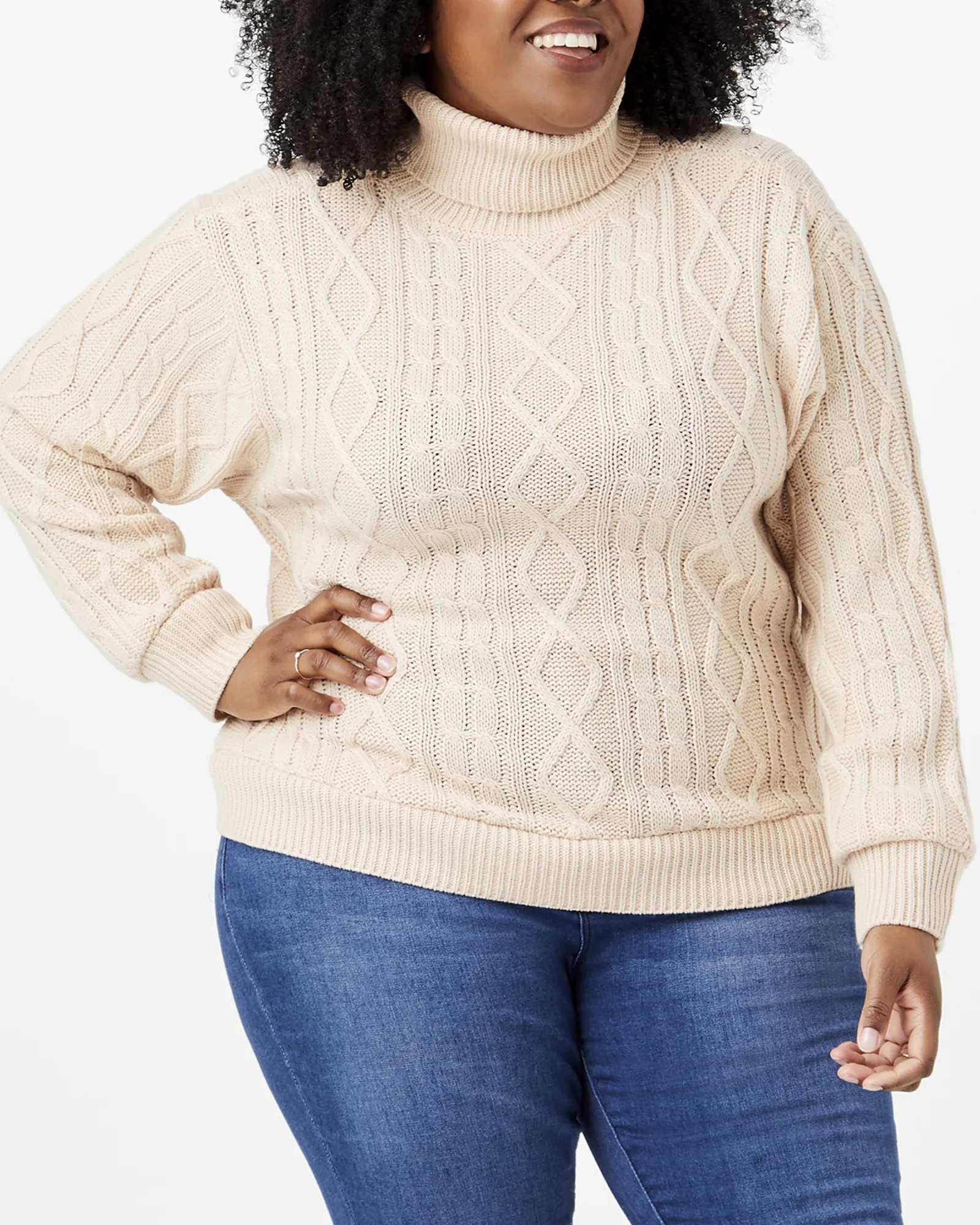 Elaine Turtleneck Sweater | Tan