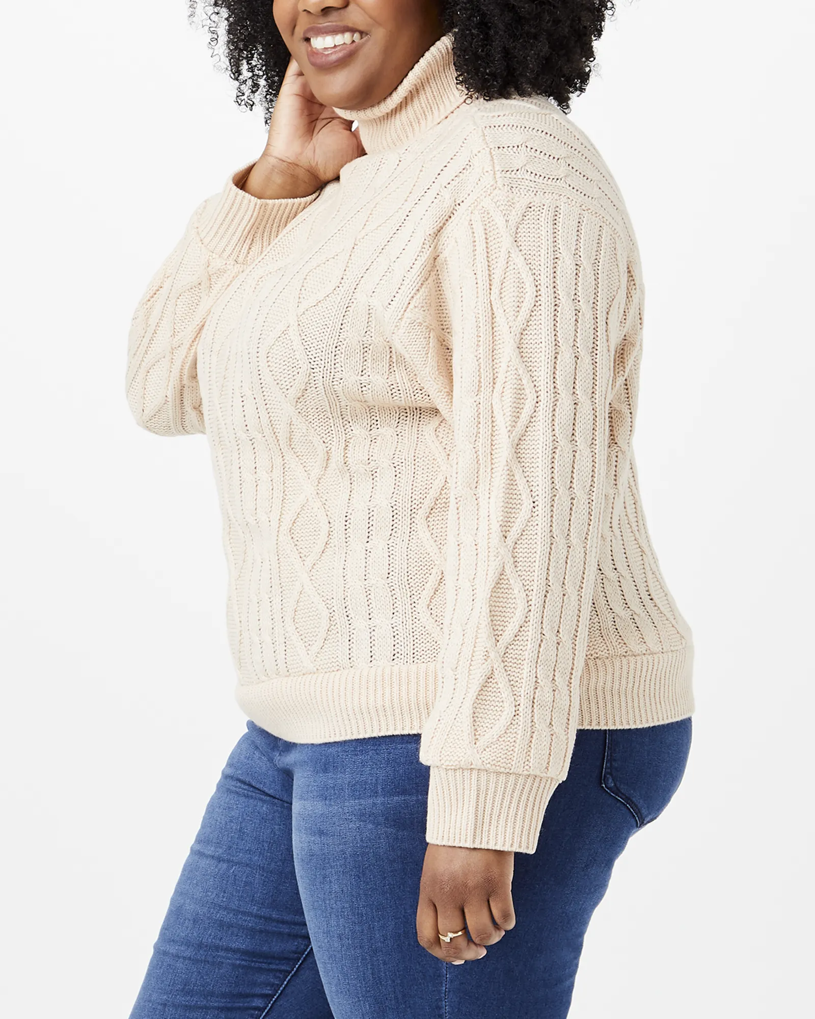 Elaine Turtleneck Sweater | Tan