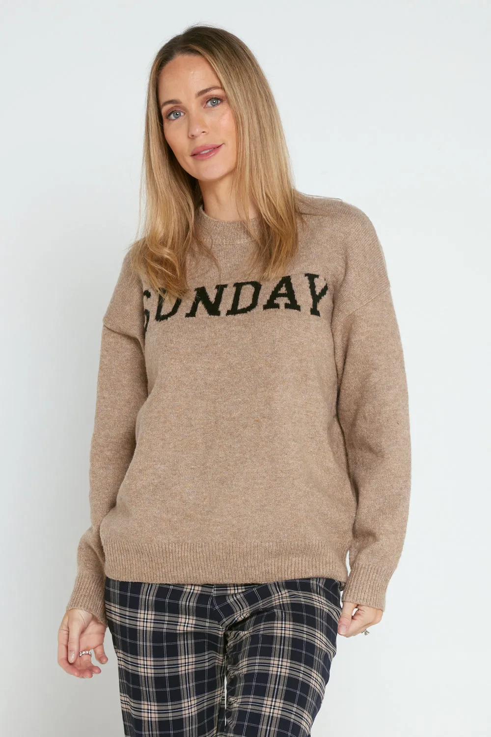 Elsie Wool Blend Jumper - Cinnamon Sunday