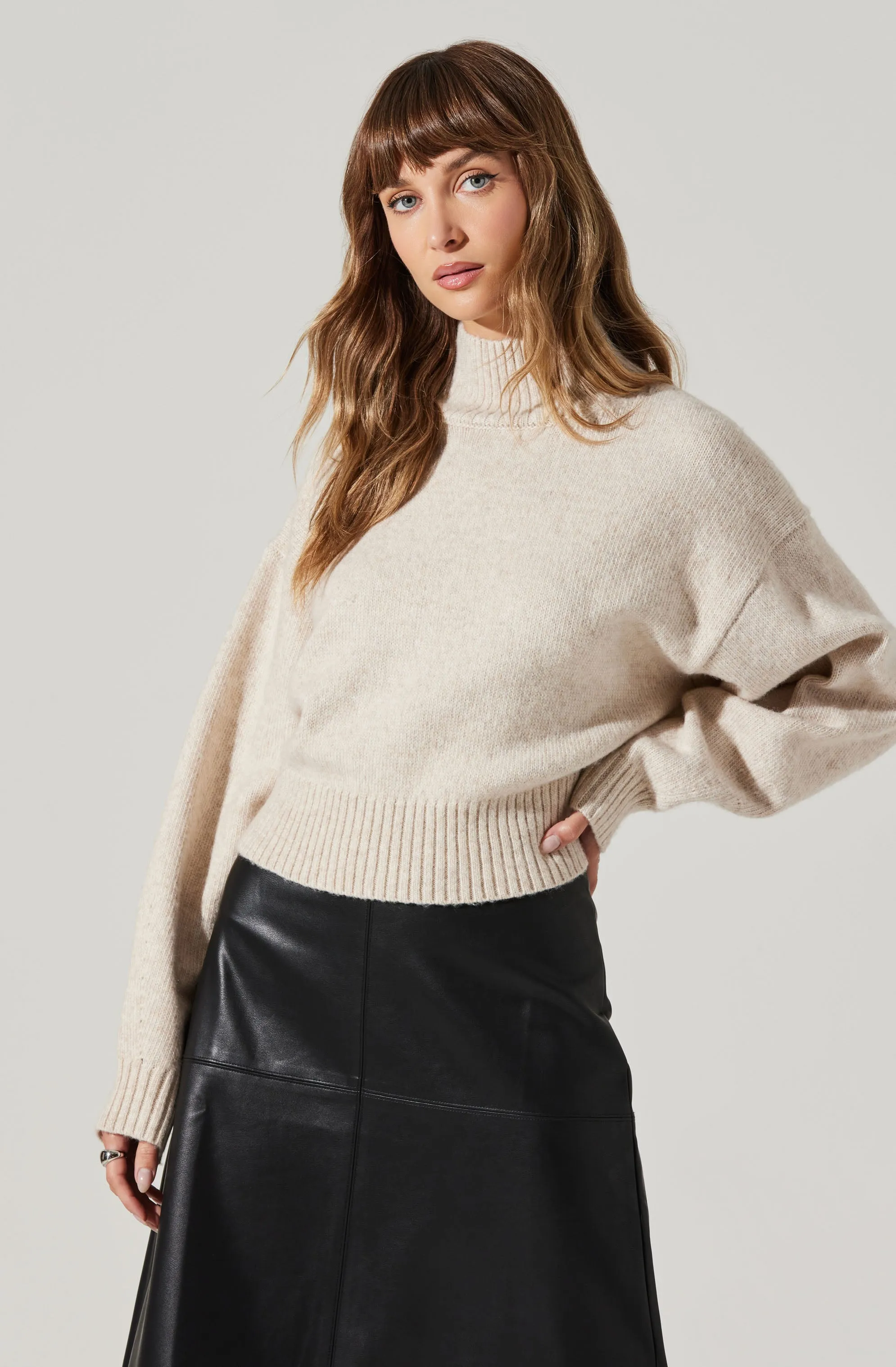 Fiala Mock Neck Sweater