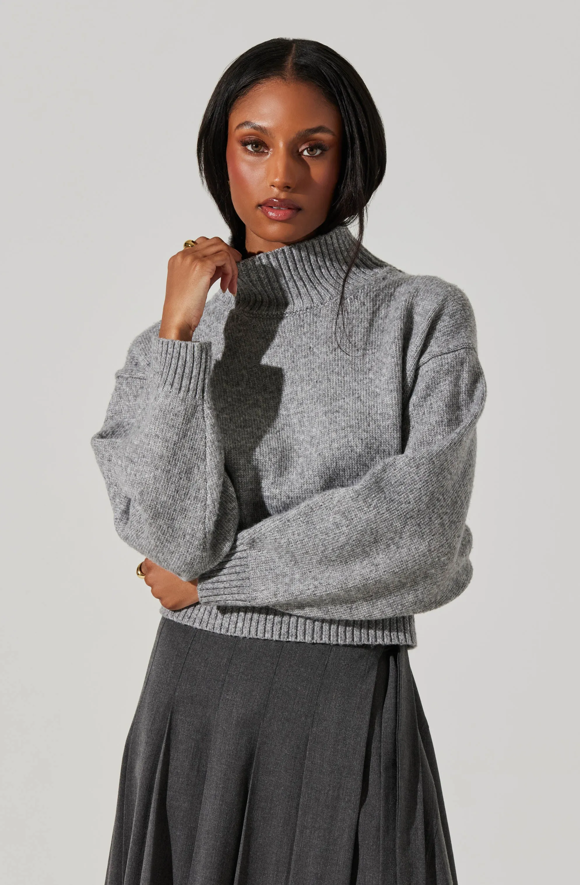 Fiala Mock Neck Sweater