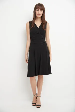 Form-Fitting Sleeveless Dress with Tummy Control