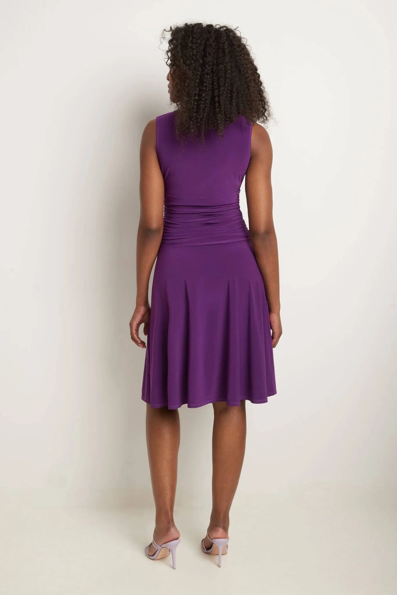 Form-Fitting Sleeveless Dress with Tummy Control