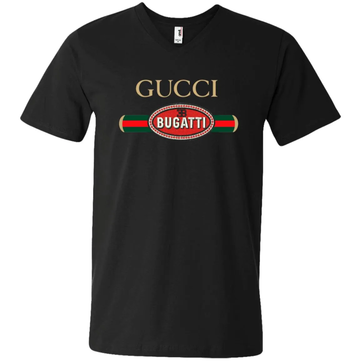 Gucci Bugatti T-shirt Men V-Neck T-Shirt