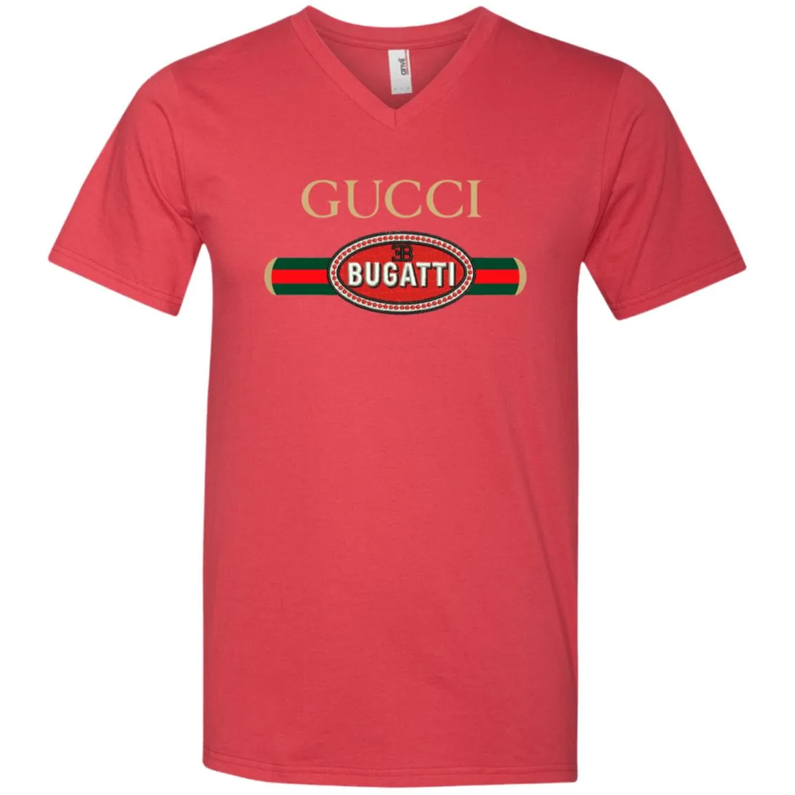 Gucci Bugatti T-shirt Men V-Neck T-Shirt