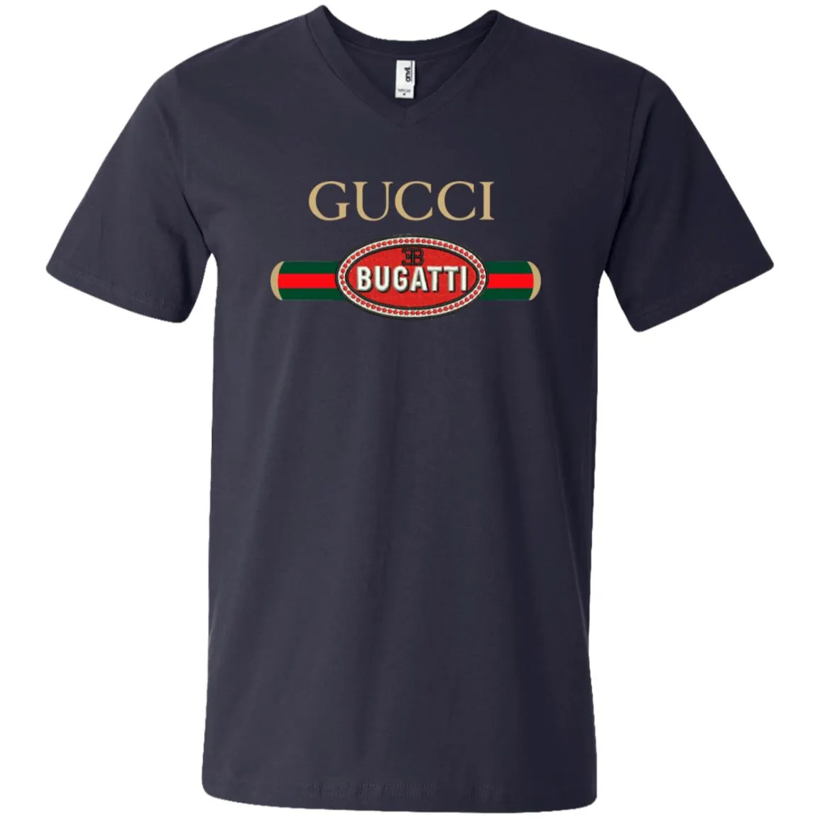 Gucci Bugatti T-shirt Men V-Neck T-Shirt