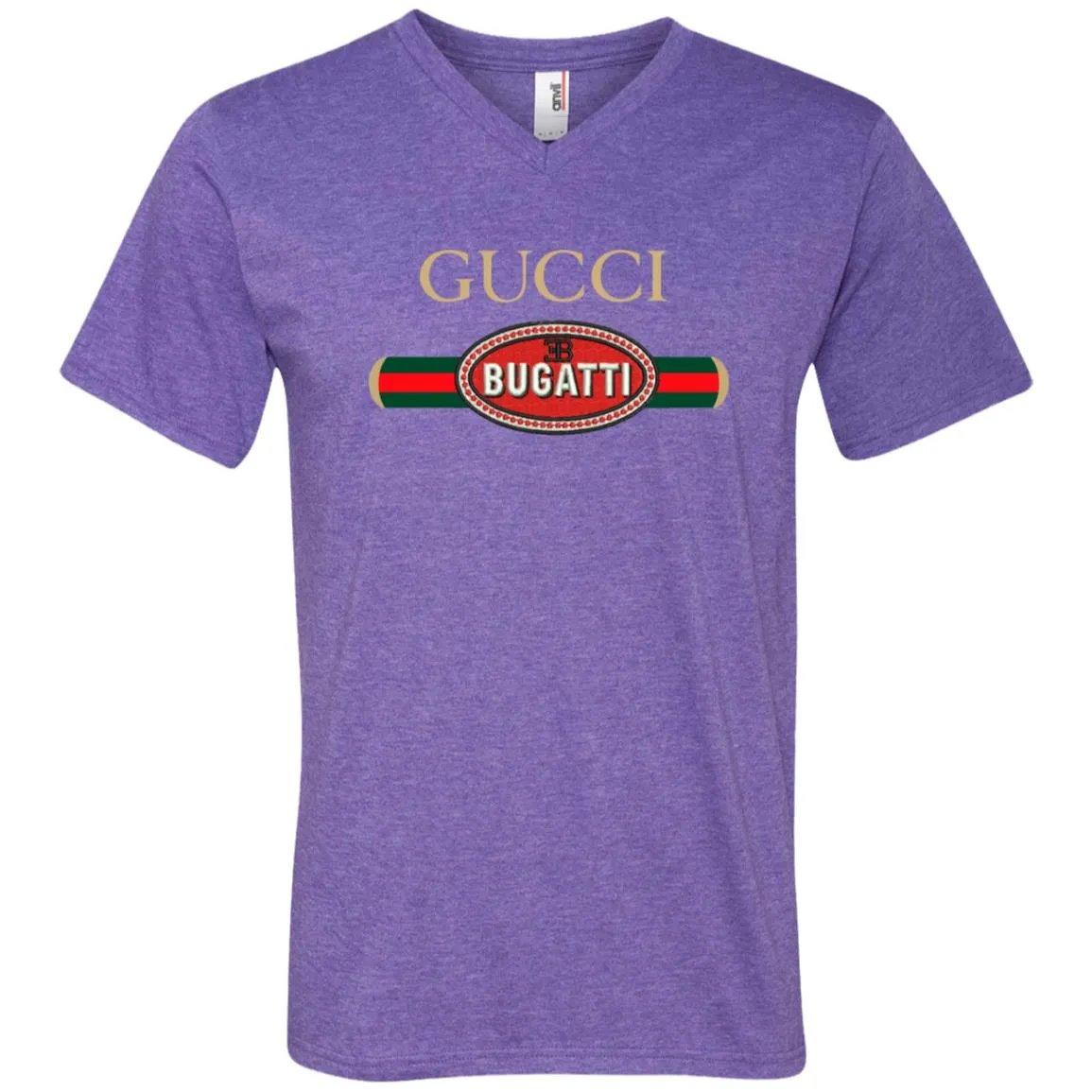 Gucci Bugatti T-shirt Men V-Neck T-Shirt