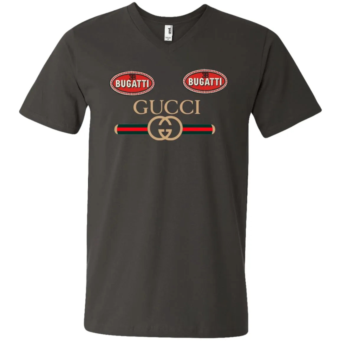 Gucci Dugatti T-shirt Men V-Neck T-Shirt