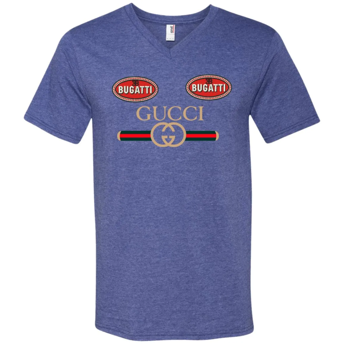 Gucci Dugatti T-shirt Men V-Neck T-Shirt