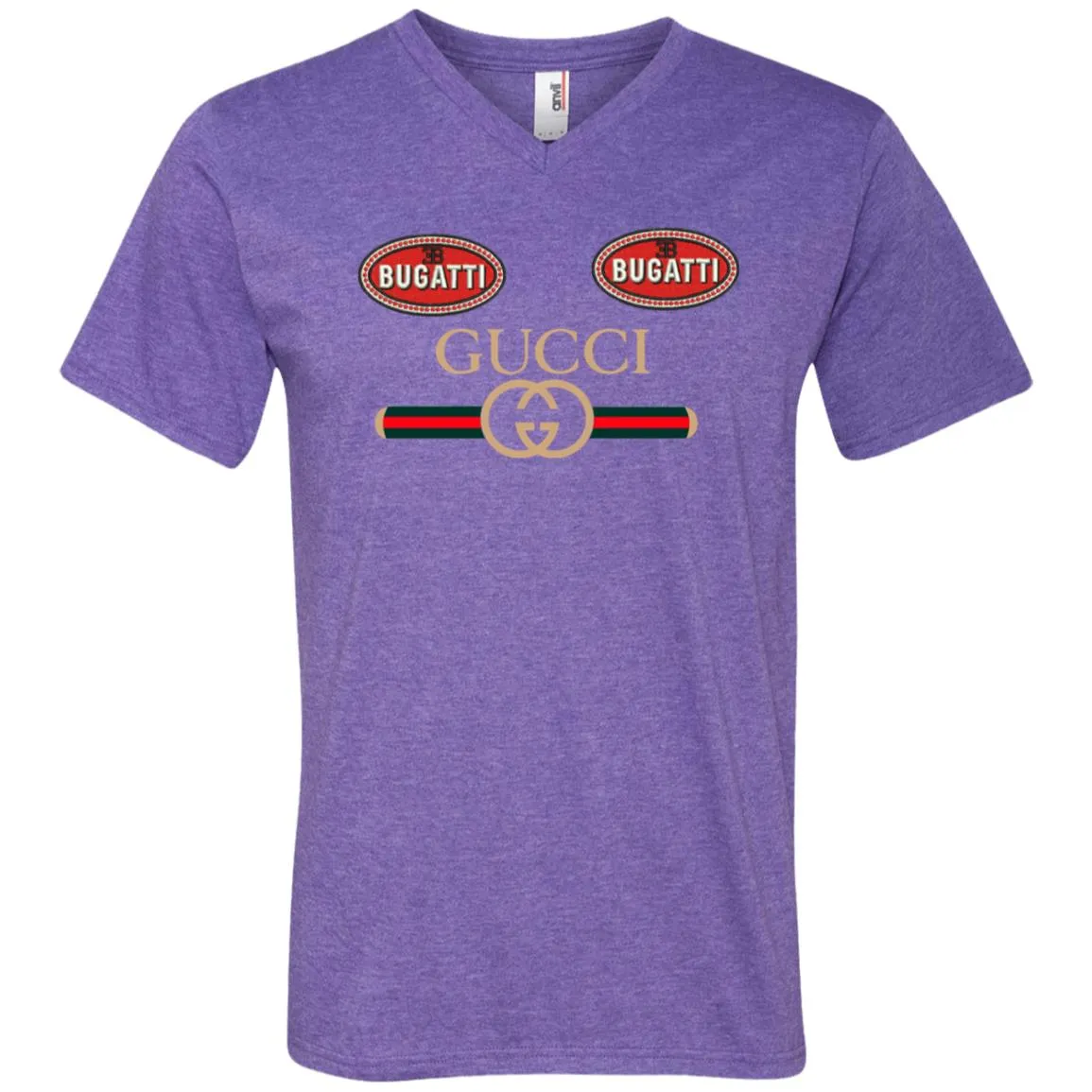 Gucci Dugatti T-shirt Men V-Neck T-Shirt