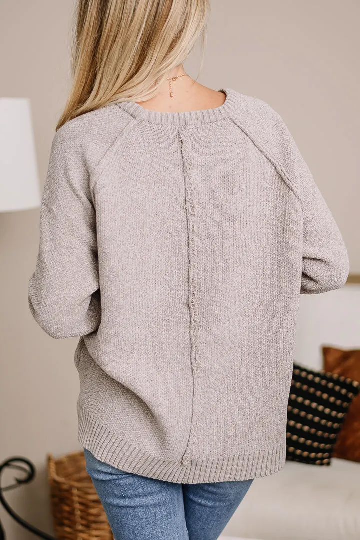 In Theory Chenille Raglan Sweater | Grey