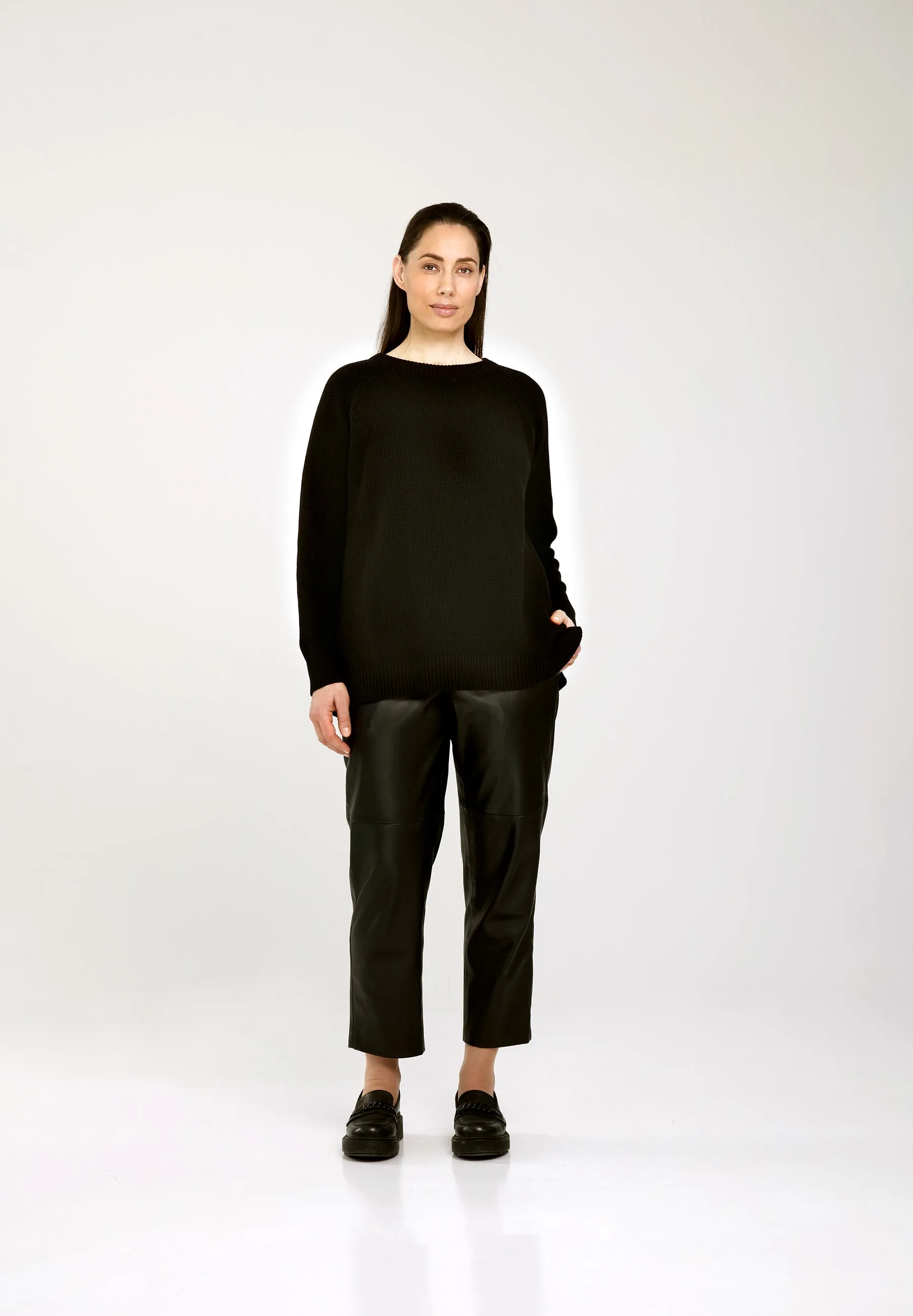 JAMISON KNITTED SWEATER  -  Black