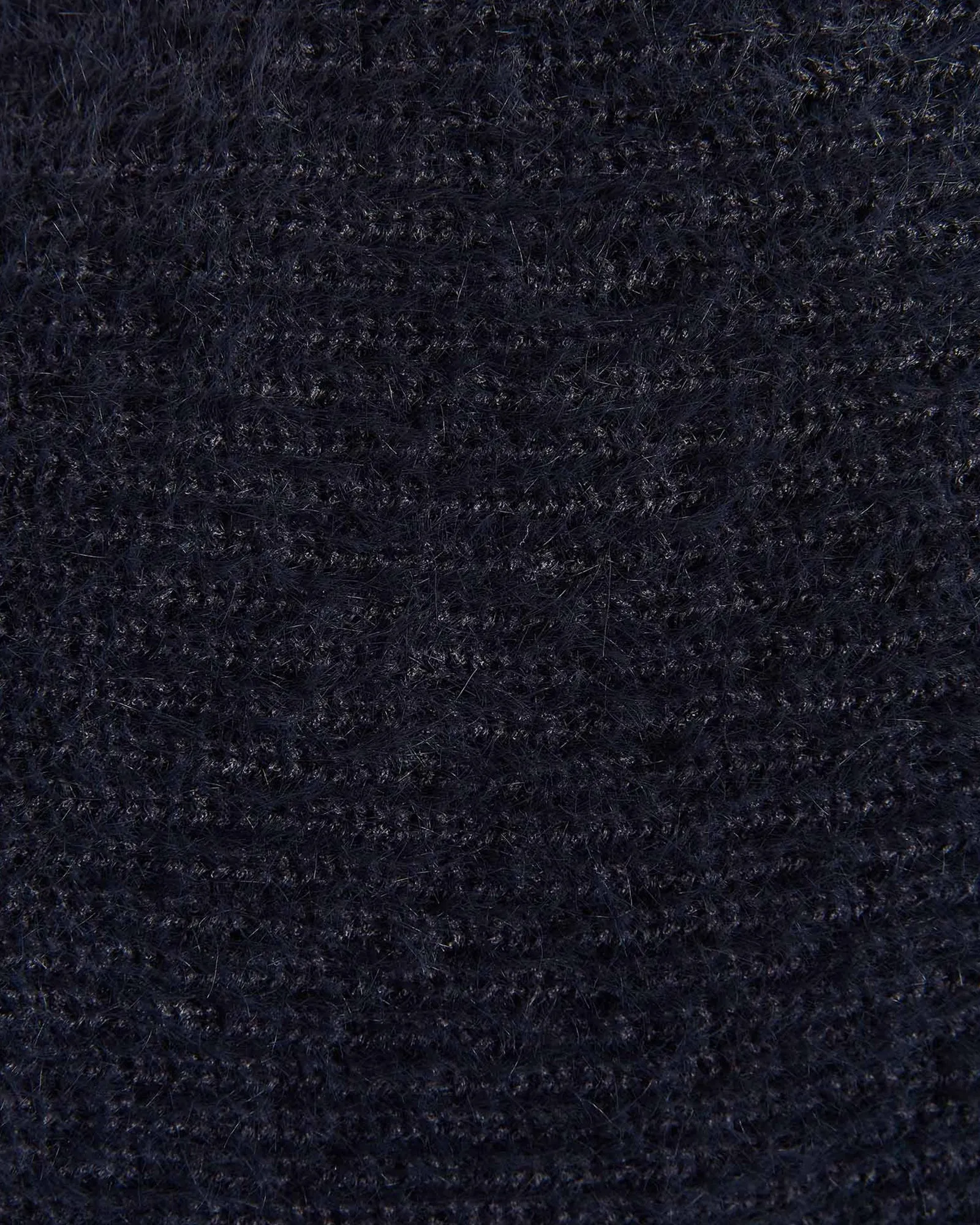 Leah Foldover Sweater | Navy