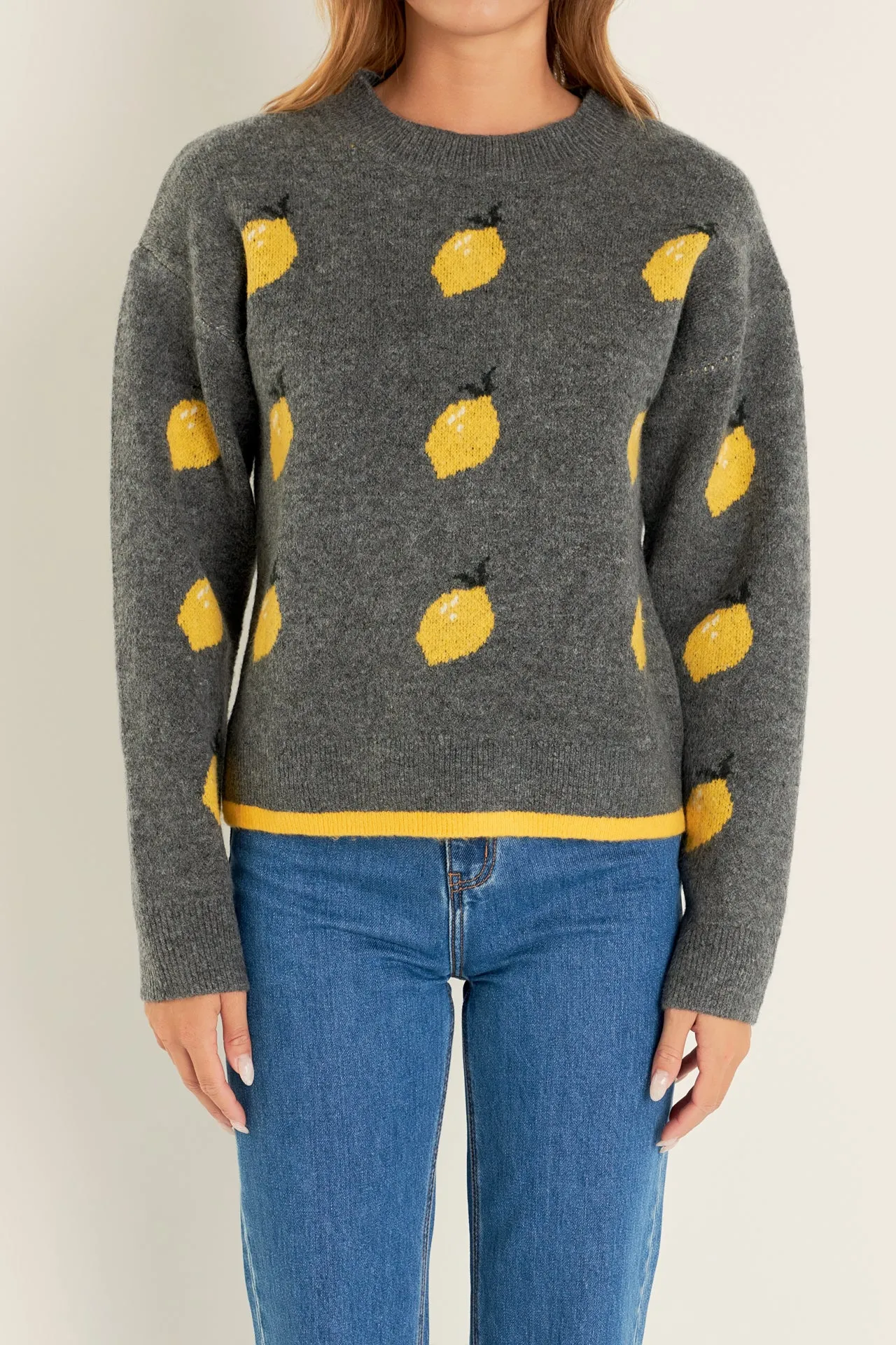 Lemon Crew Neck Knit