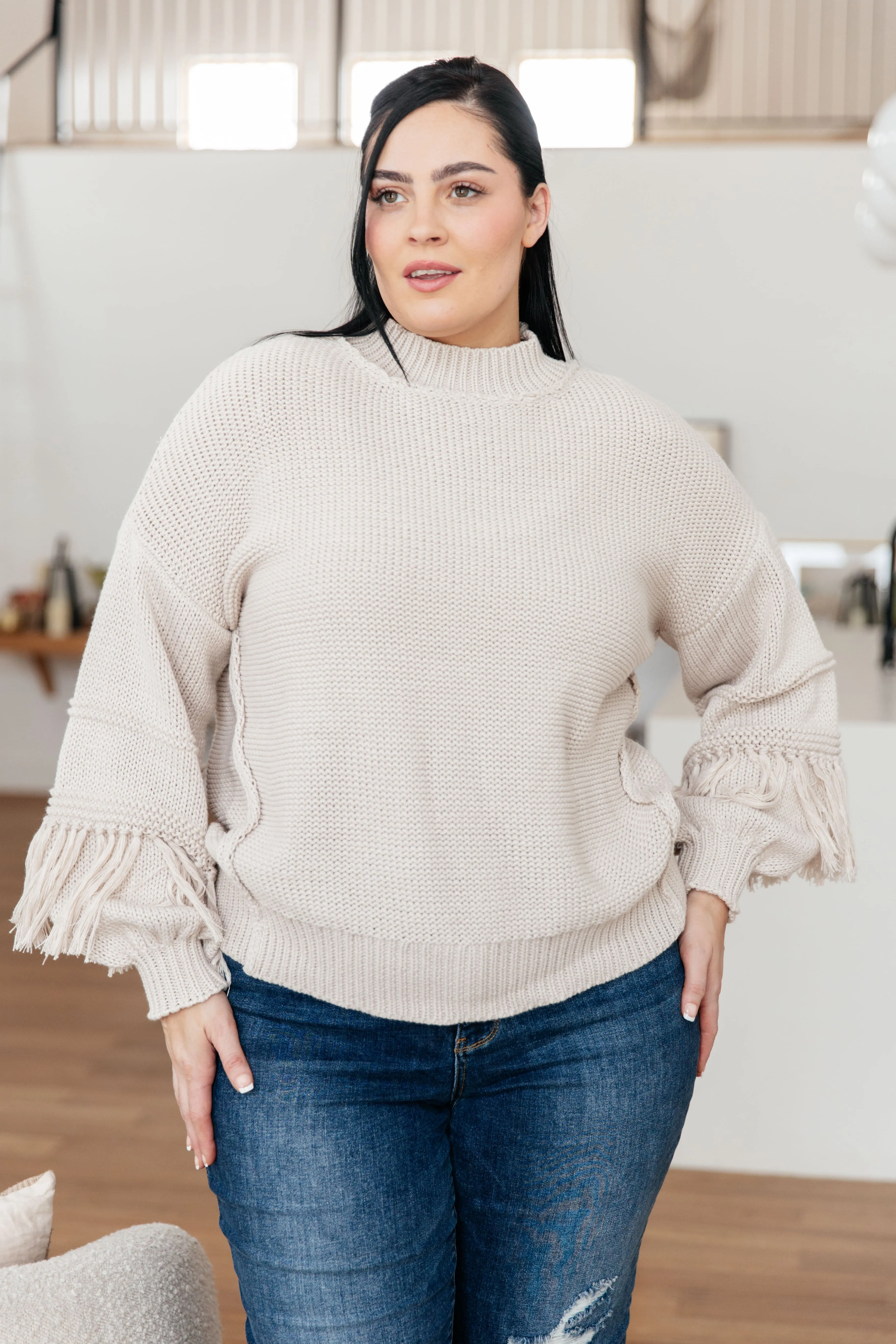 Madelynn Fringe Detail Sweater