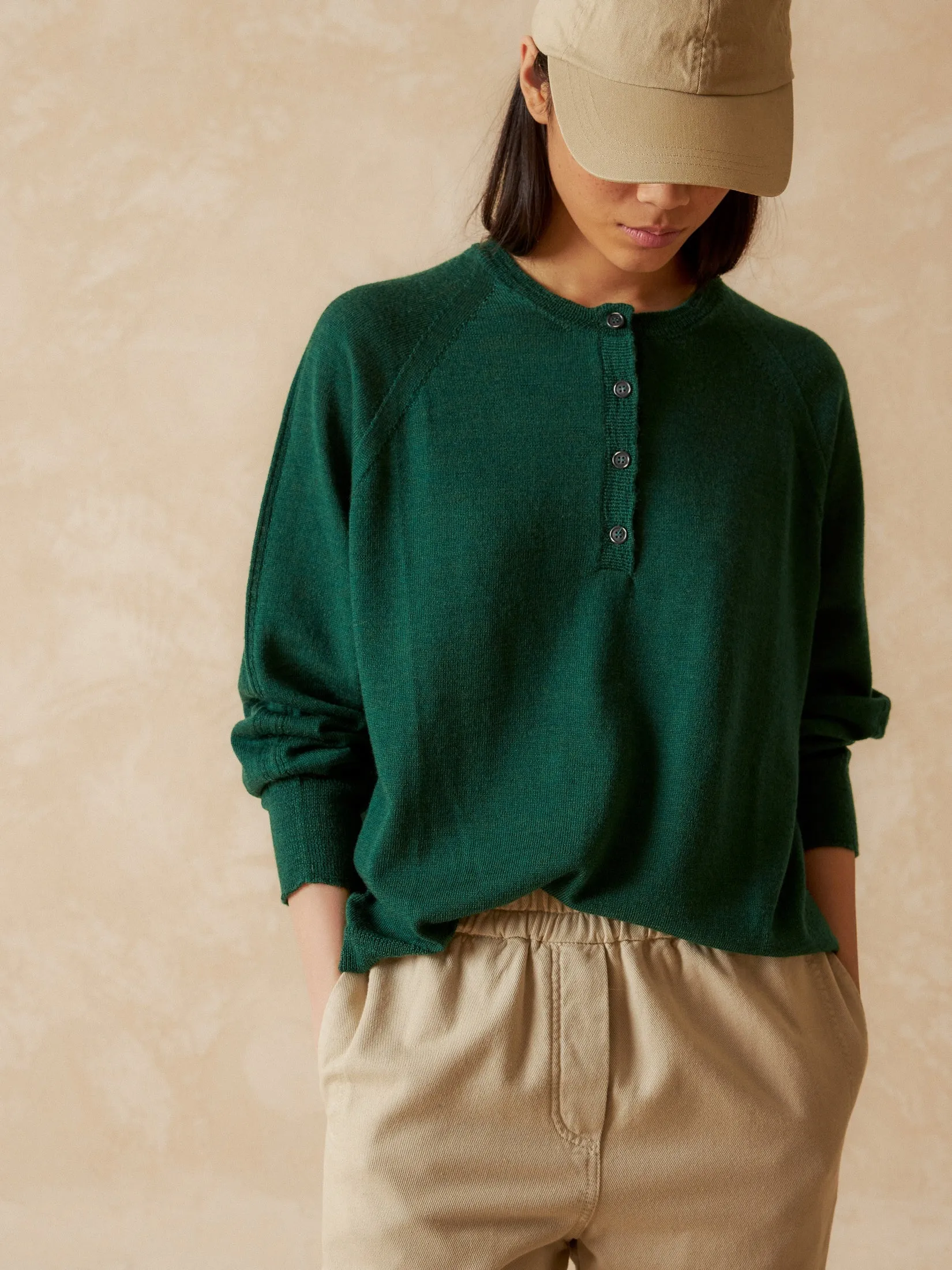 Merino Wool Sweater Green