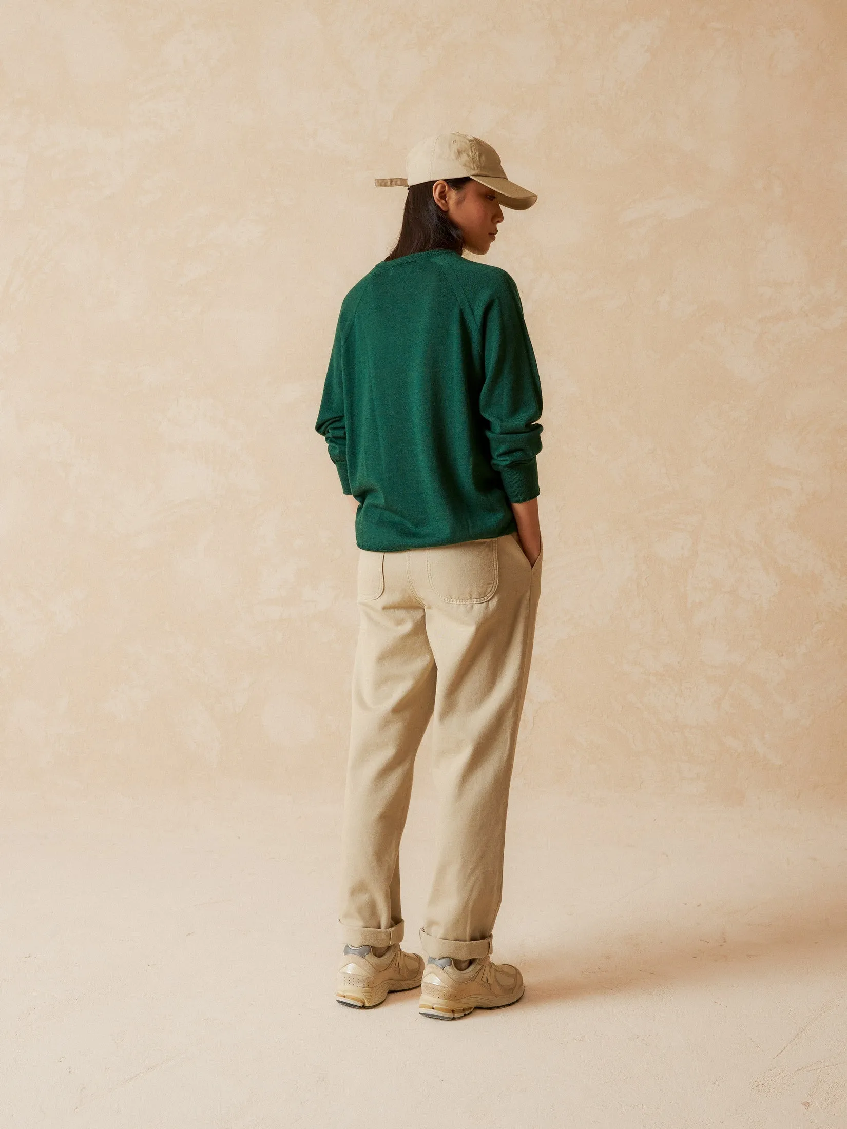 Merino Wool Sweater Green