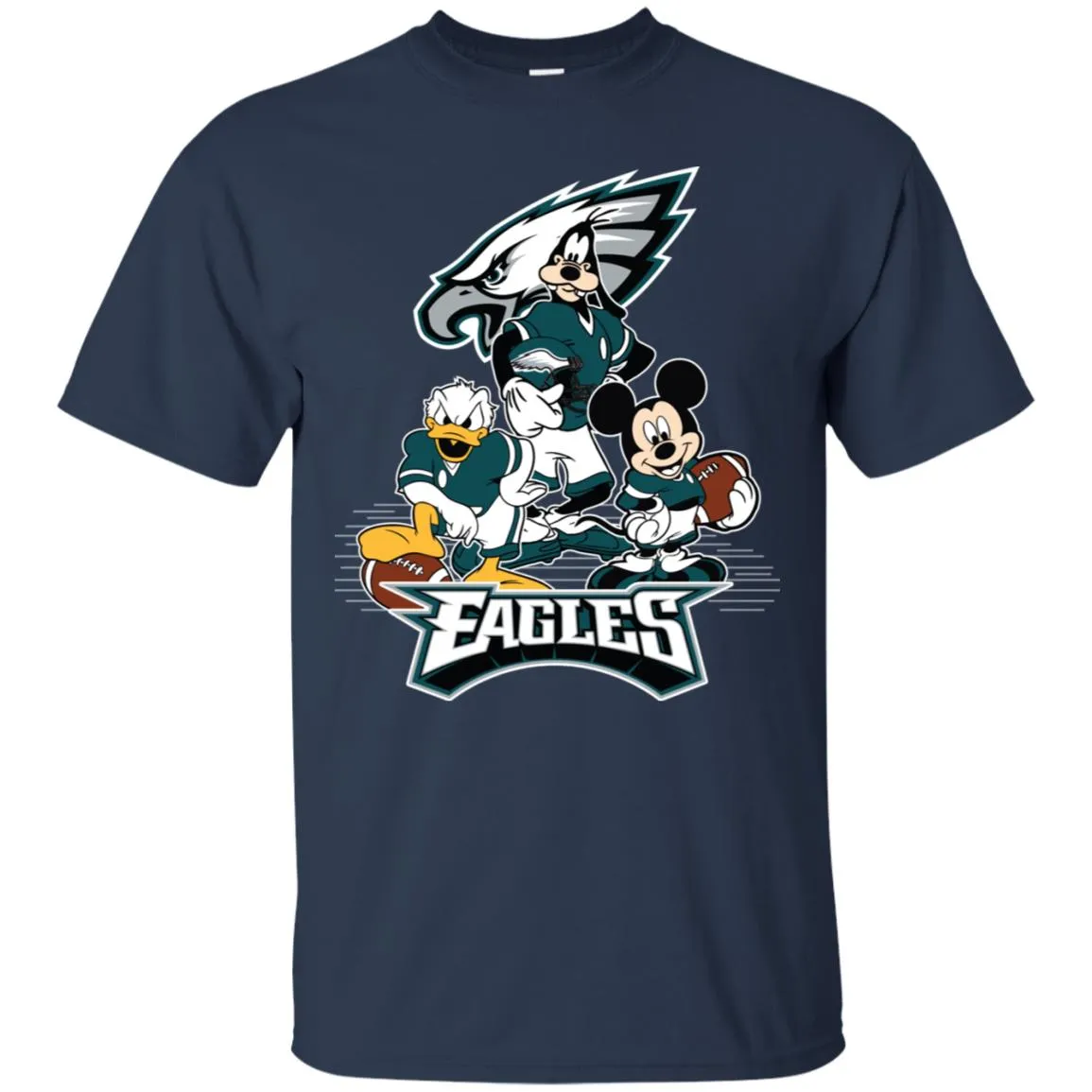 Mickey Mouse Philadelphia Eagle American Football Nfl Sports Shirt