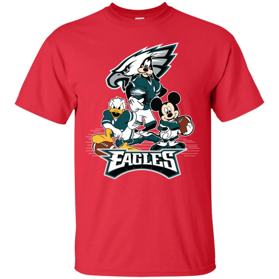 Mickey Mouse Philadelphia Eagle American Football Nfl Sports Shirt