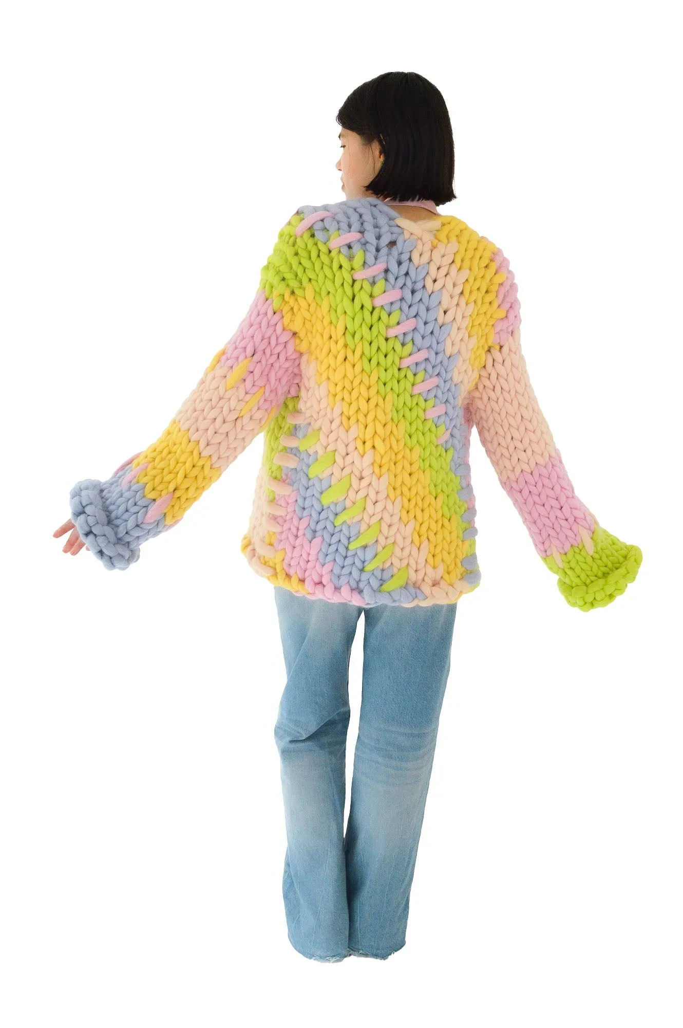 Midi Pastel Colossal Knit Cardigan