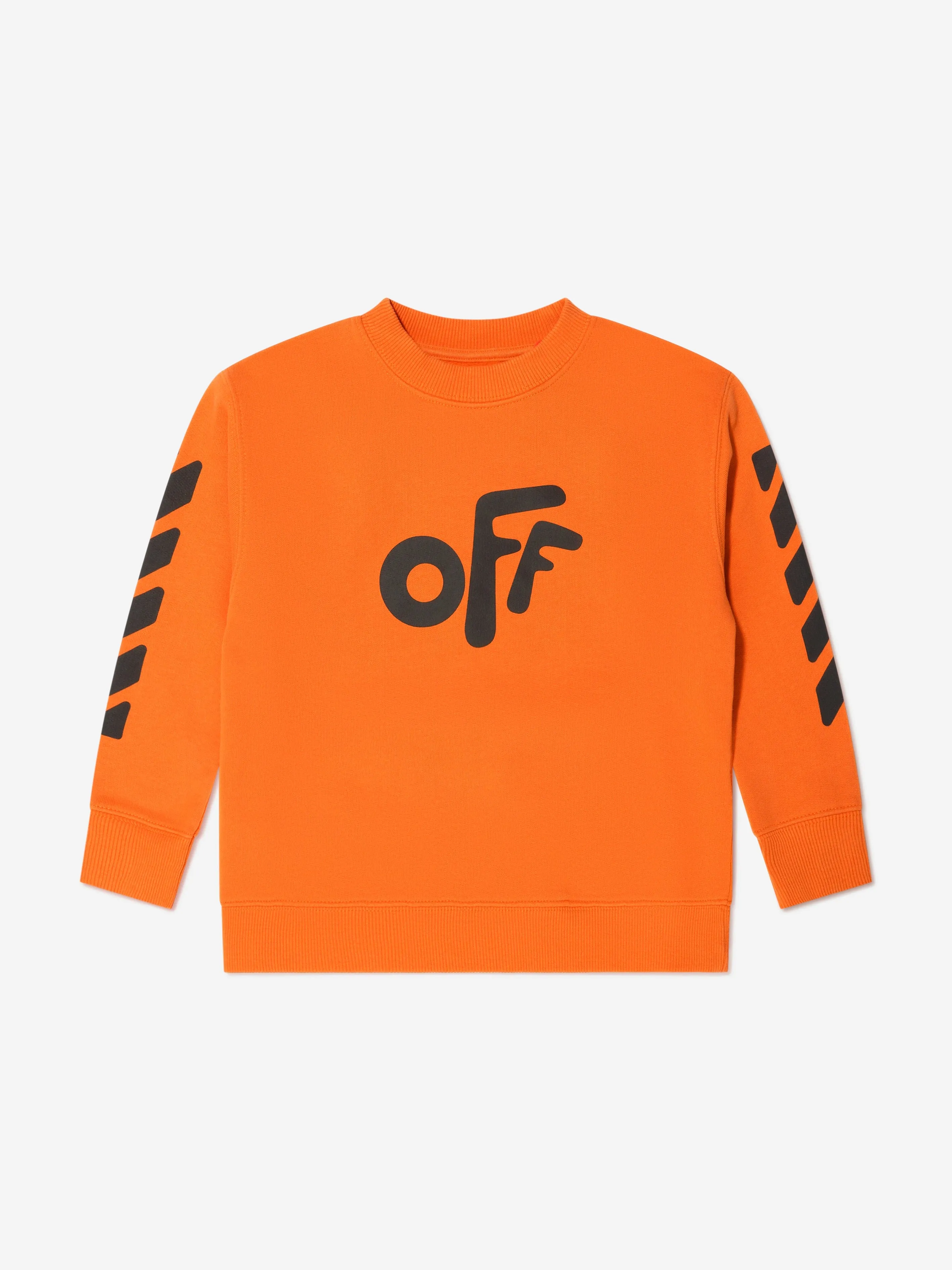 Off-White Boys Off Rounded Crew Neck Sweatshirt