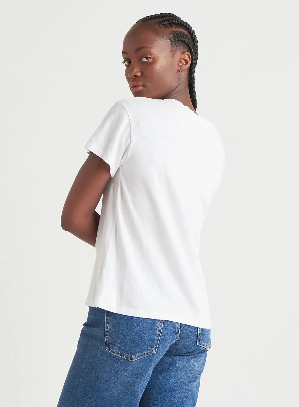 Open Shoulder Top - White