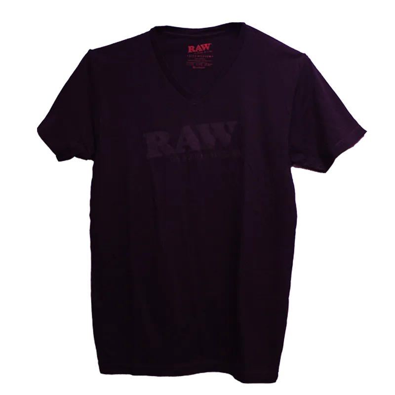 RAW Black V-Neck Shirt