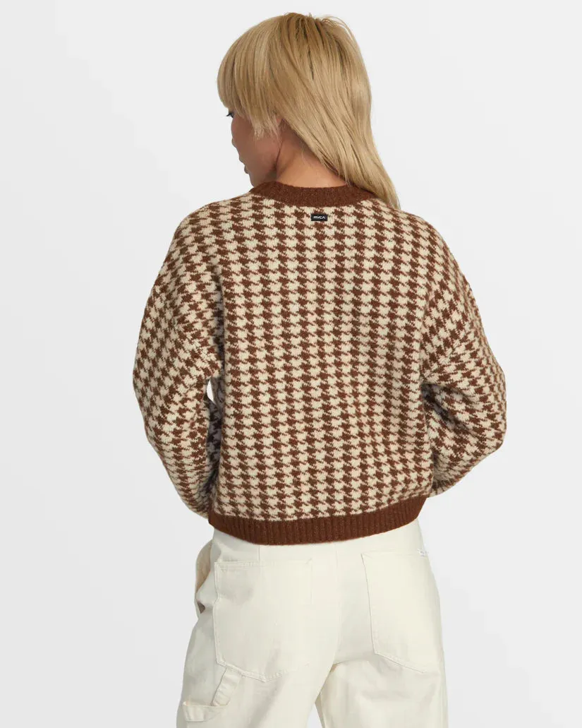 RVCA PREP SWEATER - MOCHA BISQUE