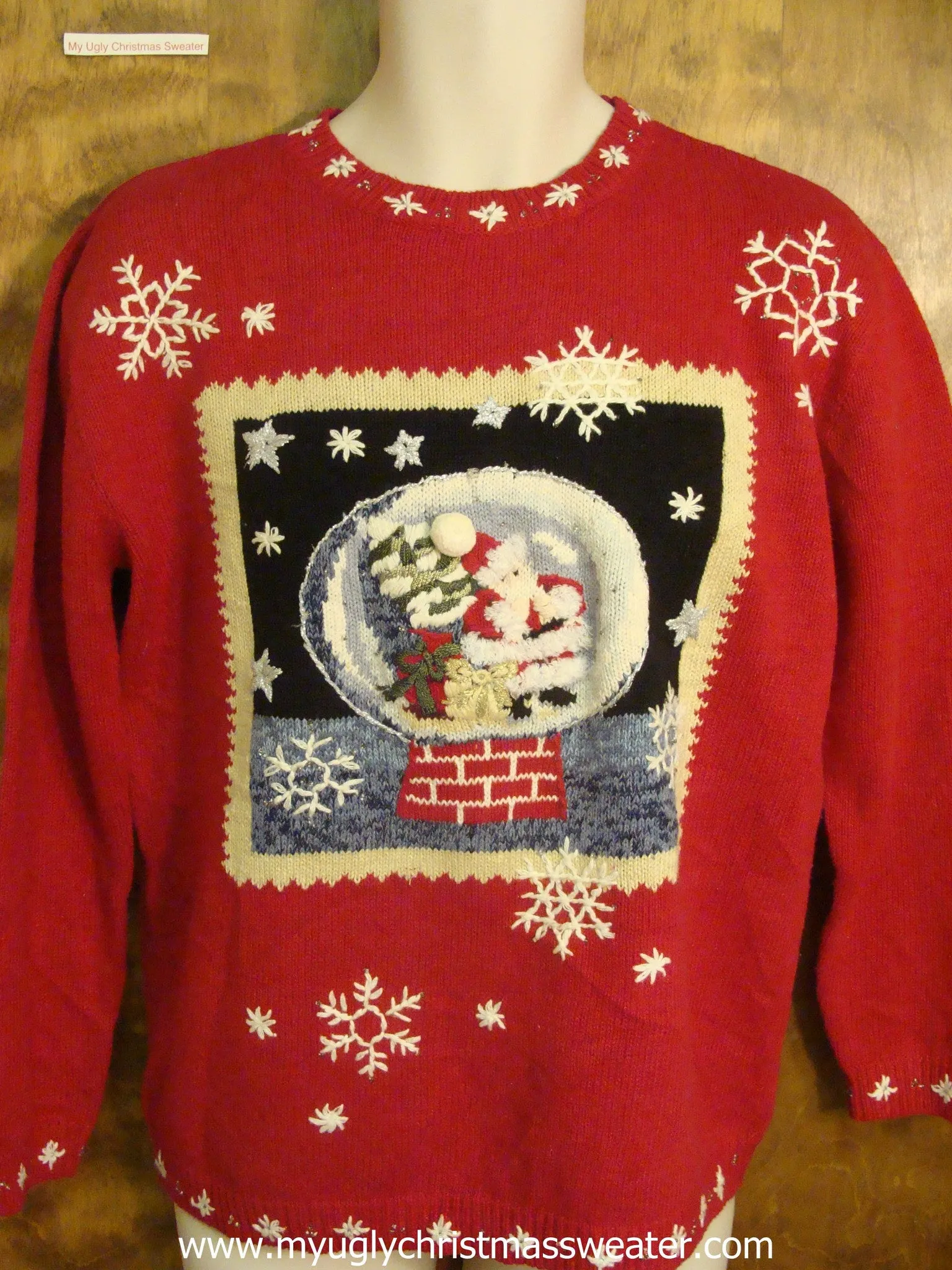 Santa Snowflobe Cute Christmas Sweater