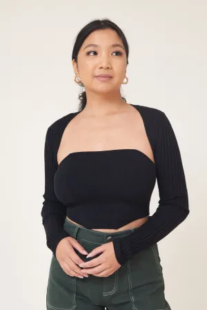 Simple Bolero Set - Black