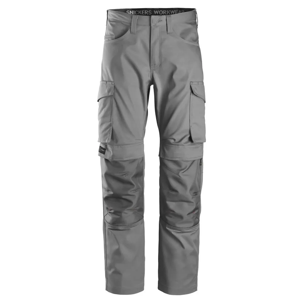 Snickers&#x20;6801&#x20;Service&#x20;Trousers&#x2B;&#x20;Knee&#x20;Pockets&#x20;-&#x20;Grey