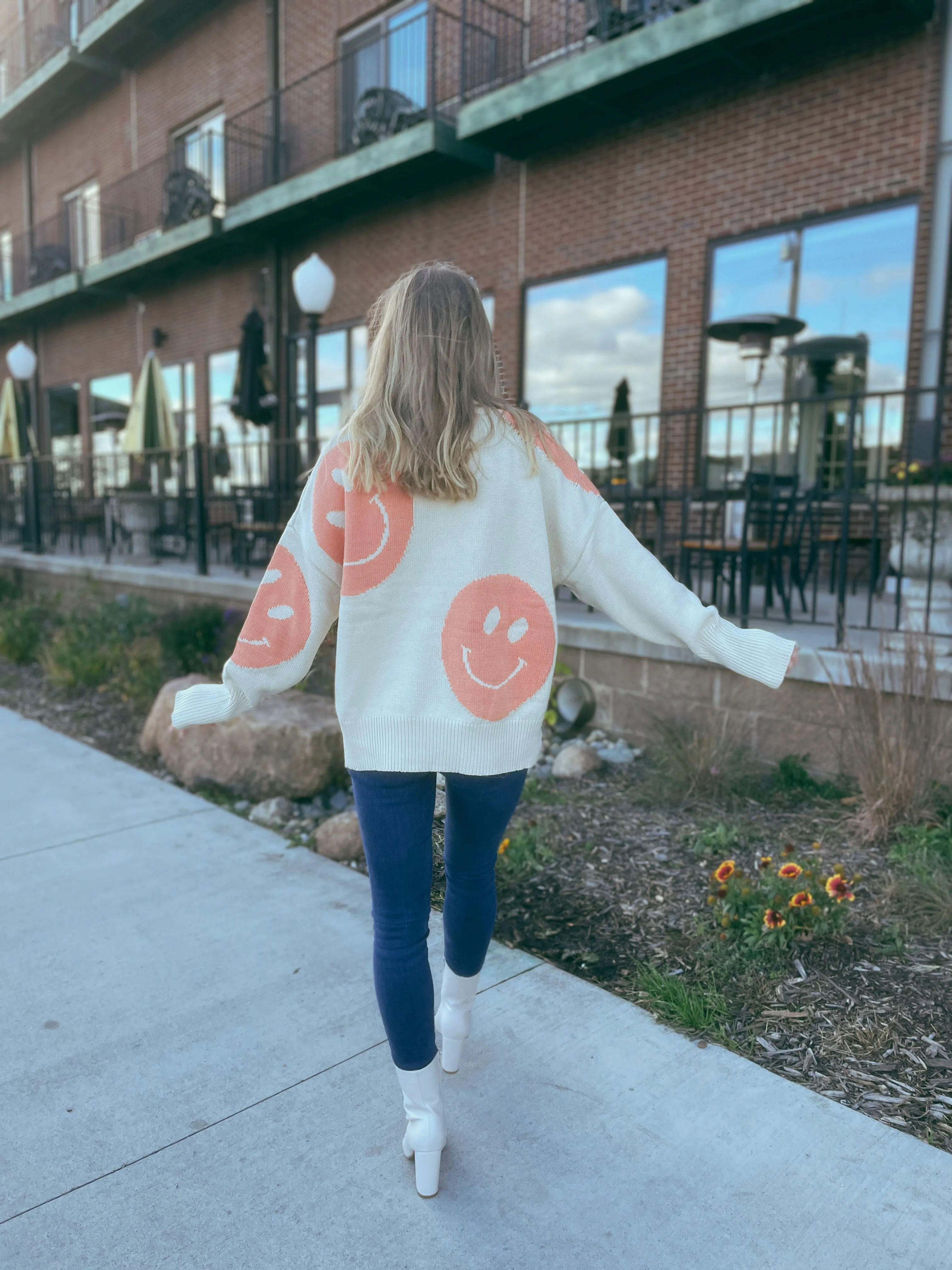 So Smiley Mock Sweater - Final Sale