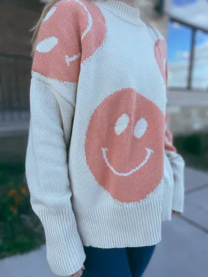 So Smiley Mock Sweater - Final Sale