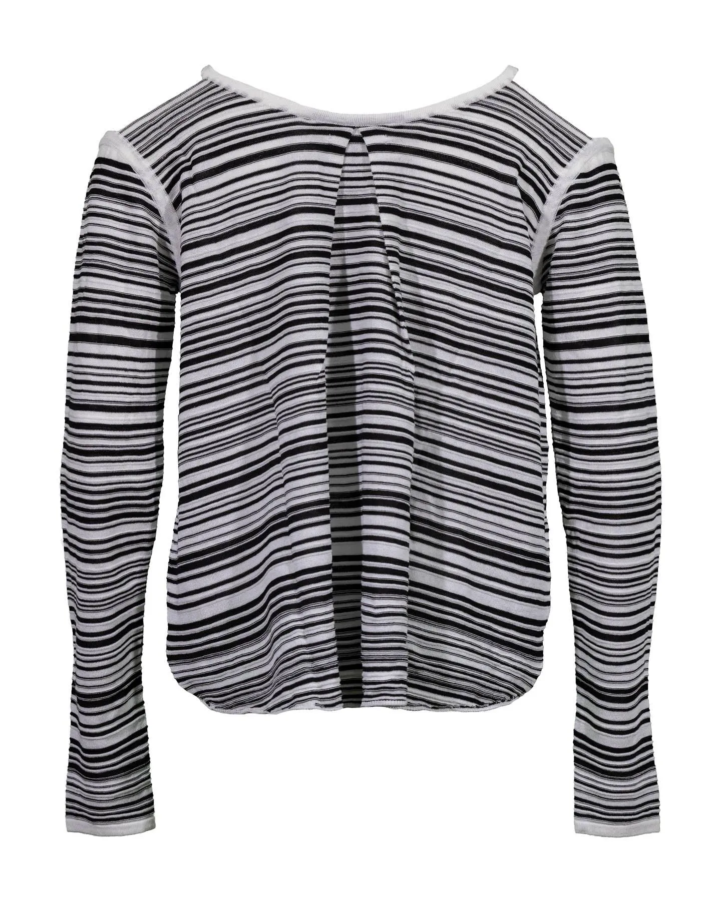 Stripe Cold Shoulder Pullover