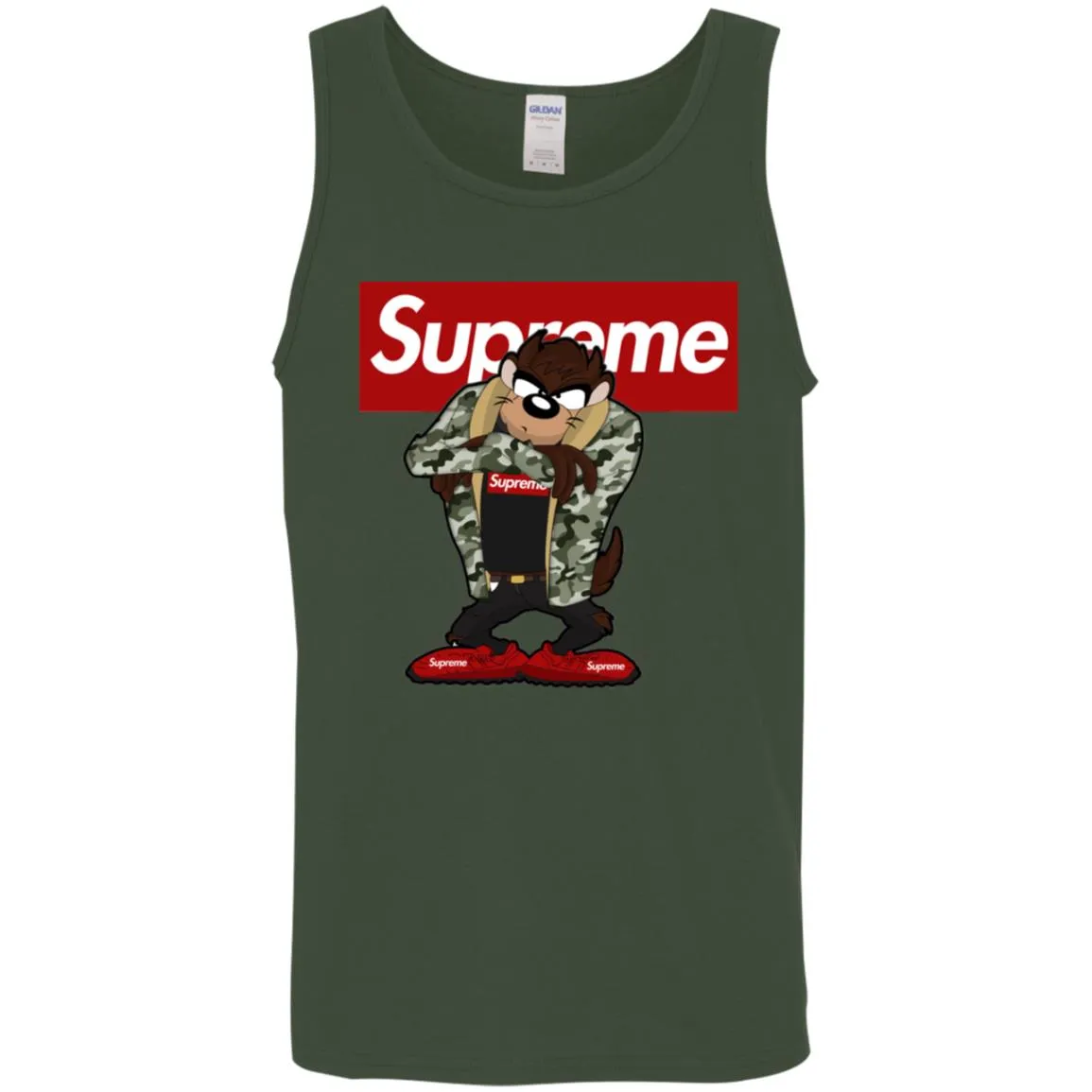 Supreme Hot Bear T-shirt Men Cotton Tank