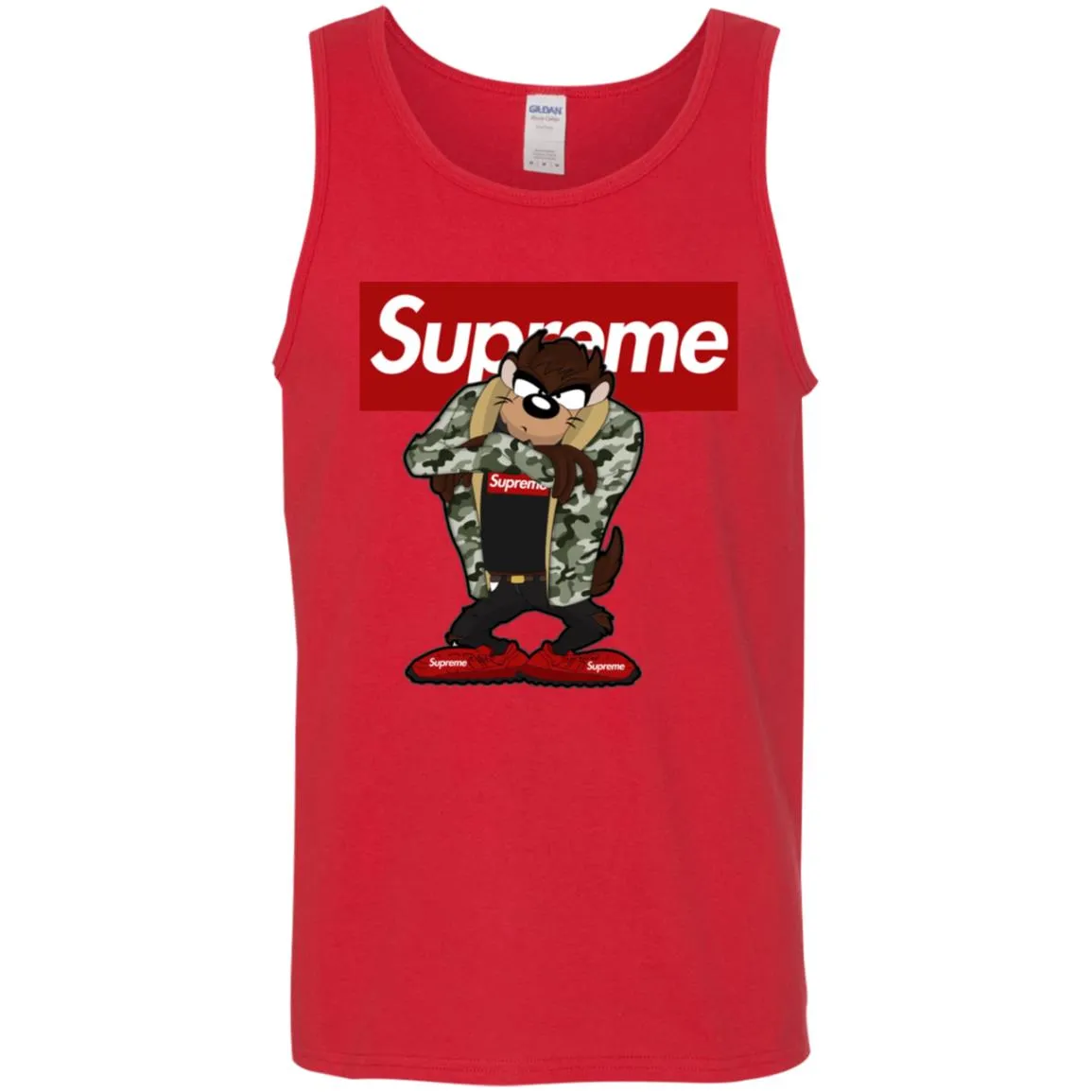 Supreme Hot Bear T-shirt Men Cotton Tank